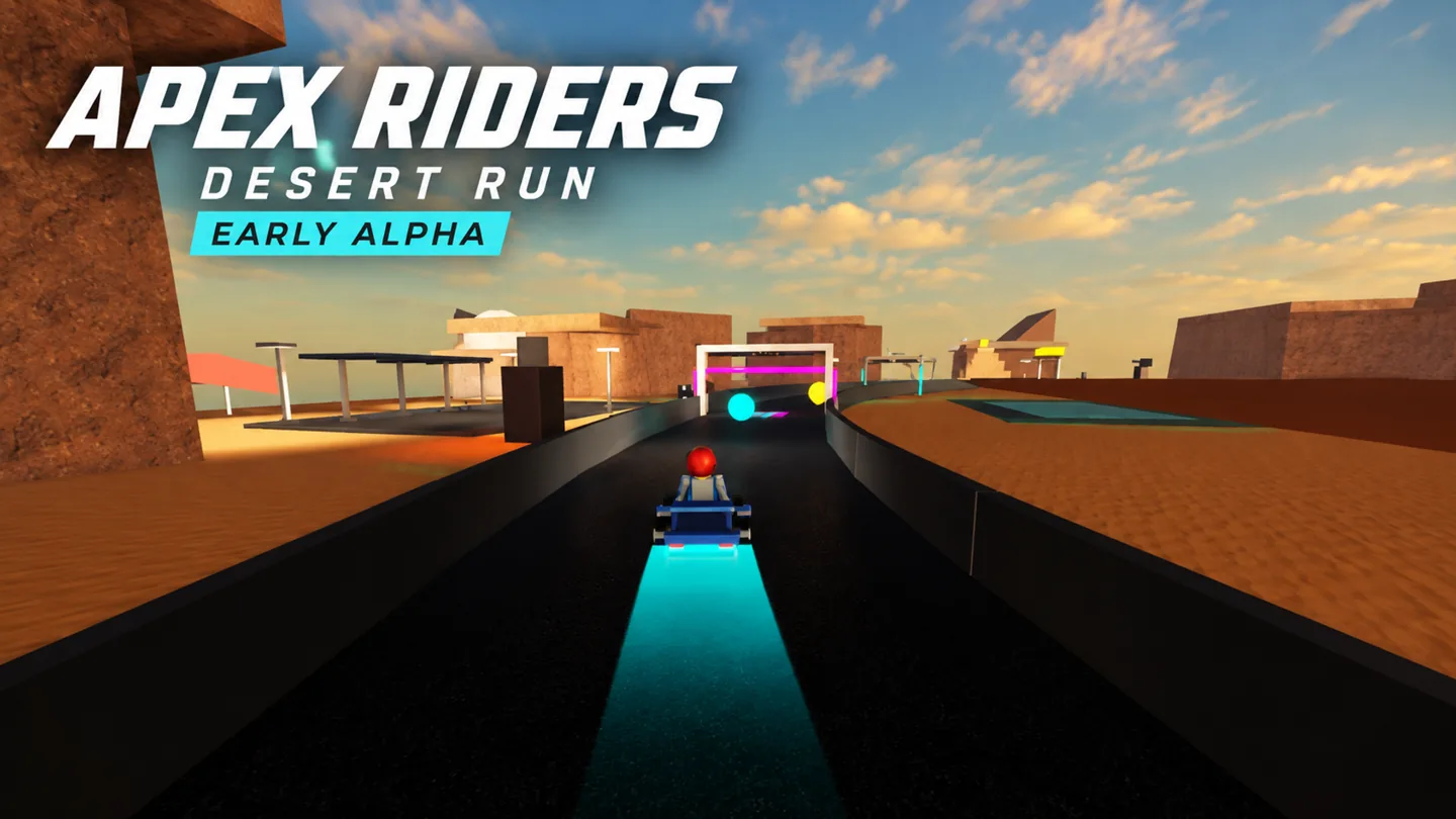 Apex Riders Desert circuit and sandstone cliffs from the October 8 build