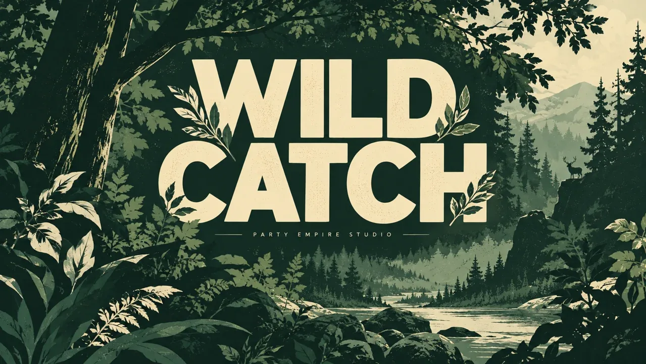 Wild Catch editorial concept artwork inspired by wildlife discovery and forest biomes